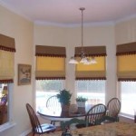 flat roman shades with trim