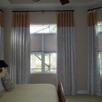 flat drapes with banding